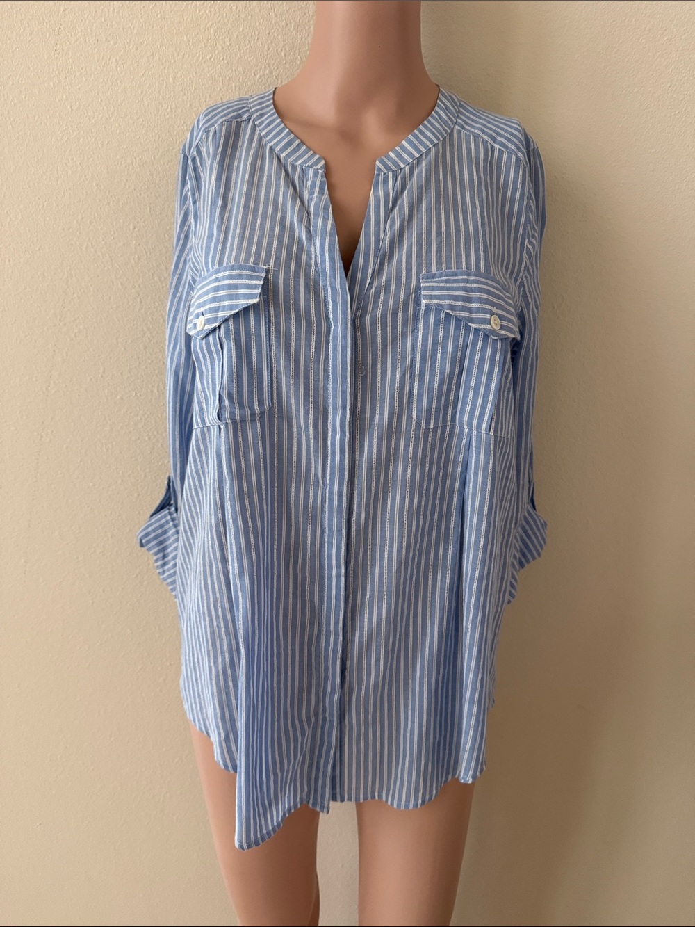 Joie Blue and White Striped Tunic